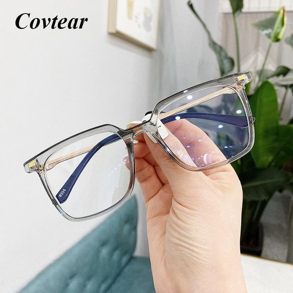 

fashion sunglasses frames retro square eyewear transparent computer glasses frame women men blocking optical spectacle eyeglass decorative, Black