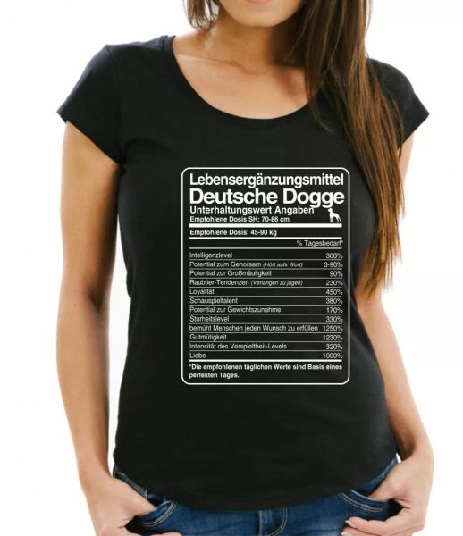 

t-shirt womens dose german bulldog life supplements by siviwonder, White;black