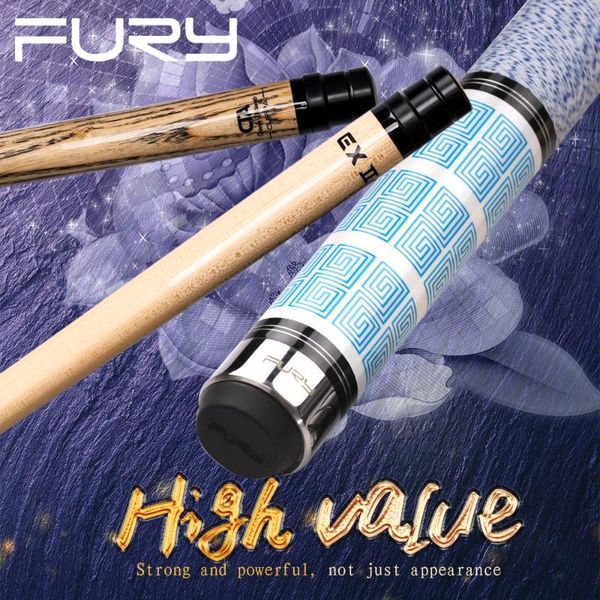 

pool cue stick kit billiard 11.75mm/13mm tip high-quality maple professional blue and white porcelain cues