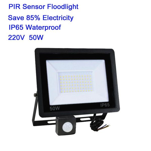 

/30w/10w 220v motion sensor outdoor floodlight, ip65 6000k ultra bright led with pir sensor, for garden backyard garage floodlights