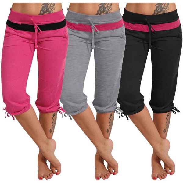 

gym clothing women's fashion short pants casual chino solid trouser, White;black