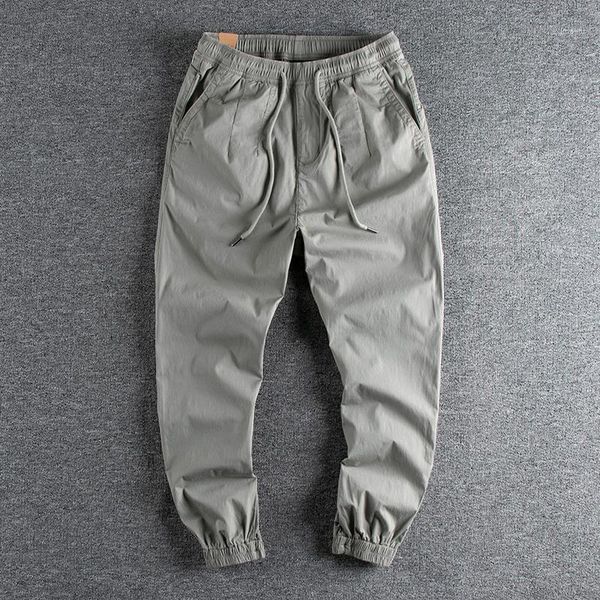 

men's pants 2021 arrival spring and autumn micro elastic comfortable leggings trouser simple boy wear 250, Black