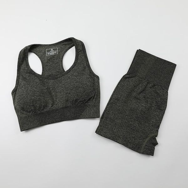 

yoga outfit workout clothes for women seamless sports suits sport bra high waist fitness shorts 2 piece gym set running sportswear