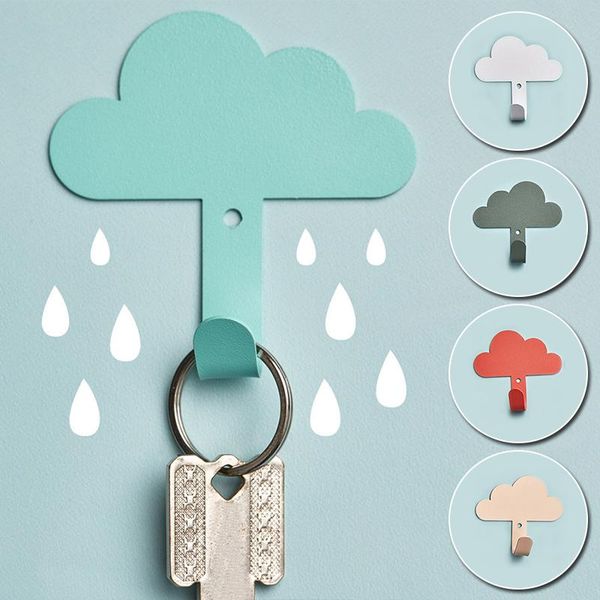 

hooks & rails useful nordic clothes door hook self adhesive wall mounted hangers home decoration key holder roomhat racks organizer