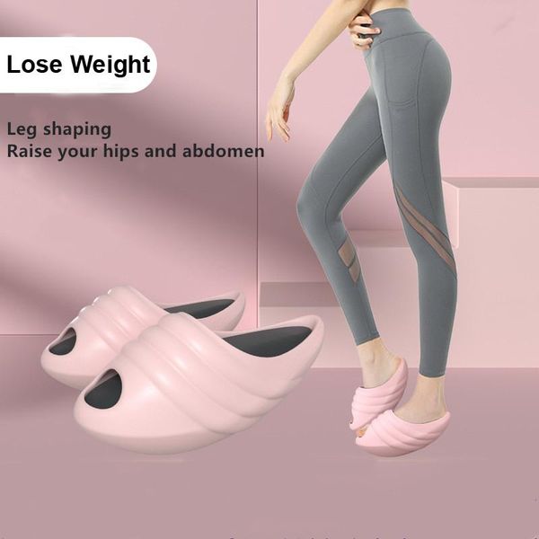 

slippers lose weight shaking shoes women lacing stretching massage couple hip lift stovepipe beauty legs fitness, Black