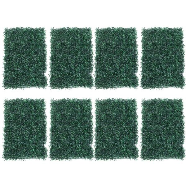 

8pcs simulation lawn wall decorative leaf plant home decoration flowers & wreaths