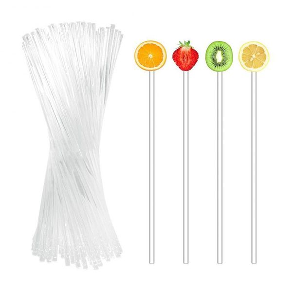 

other bakeware 100pcs chocolate sugar candy lollypop diy mold tool acrylic lollipop stick safe cake sucker sticks kitchen gadget sets