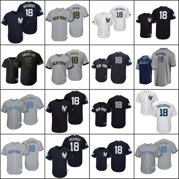 

new york yankees men 18 didi gregorius women youth jerseys, Black;red