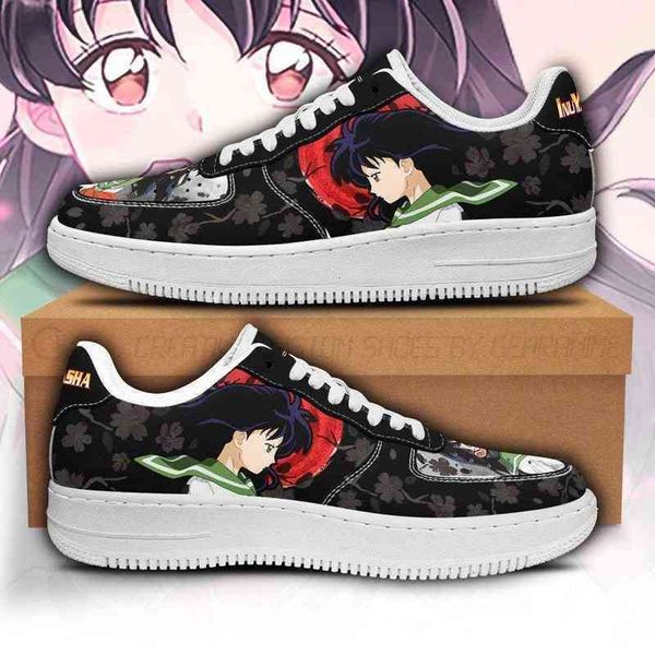 

custom shoes anime fan diy sneakers kagome inuyasha shoes gift idea men's lightweight running casual knit breathable