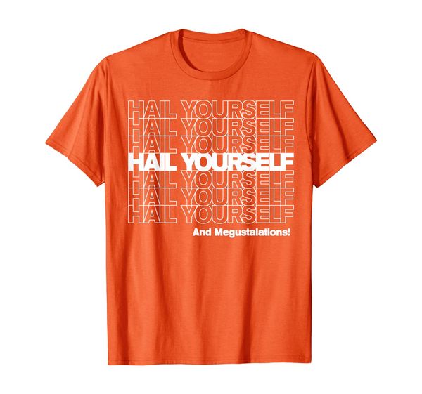 

hail yourself (white new york bodega thank you bag) t-shirt, White;black