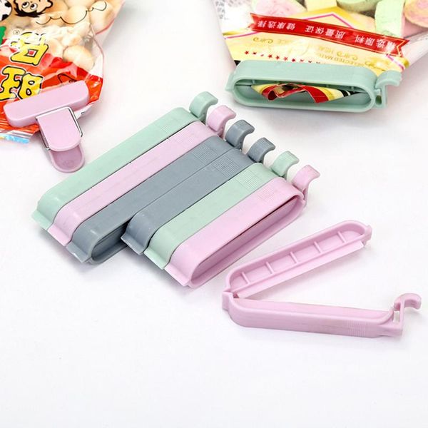 

bag clips 12pcs/set plastic snack fresh food storage kitchen tool accessories mini sealing clamp for