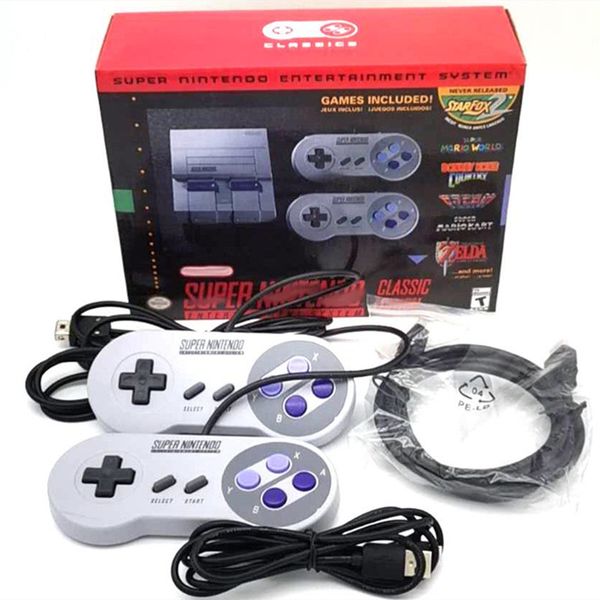

super mini nostalgic host game consoles 21 tv video games handheld player for snes 16 bit gamesole with retail boxs