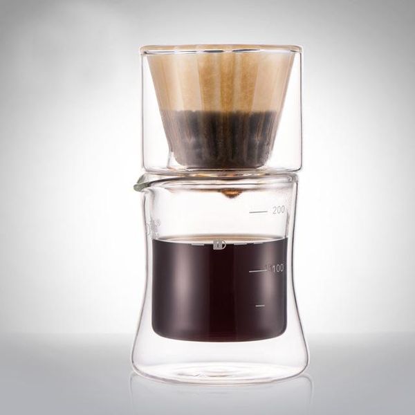 

coffee filters 200ml double layer pyrex glass drip set