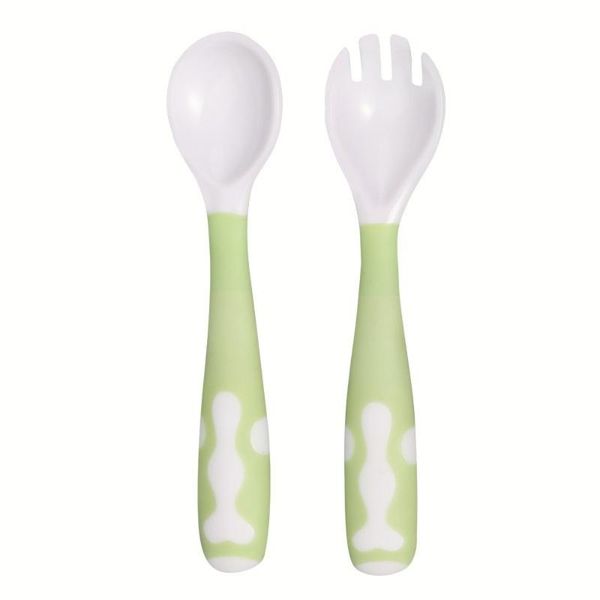 

spoons pp rice spoon baby learns to eat and train can bend curved tilt fork
