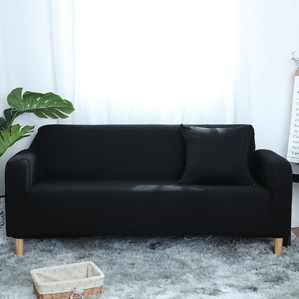 

chair covers 95% polyester fiber solid color black sofa set couch cover stretch for living room flexible comfortable