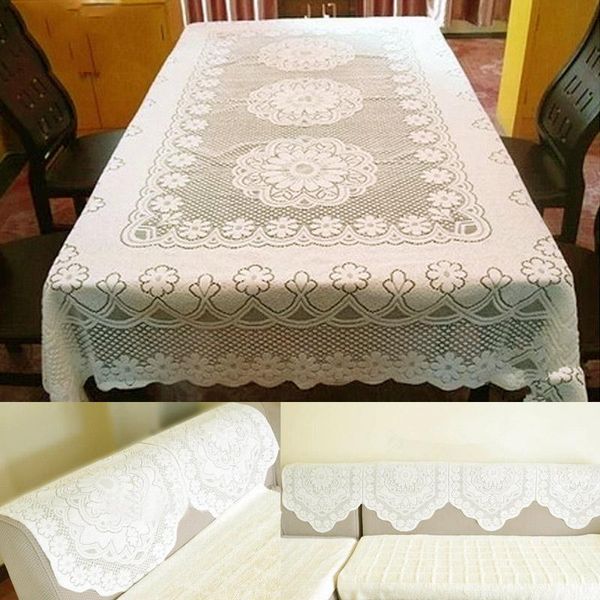 

beautiful lace embroidery tablecloth dining center table decoration round square rectangle oval hy99 cloth