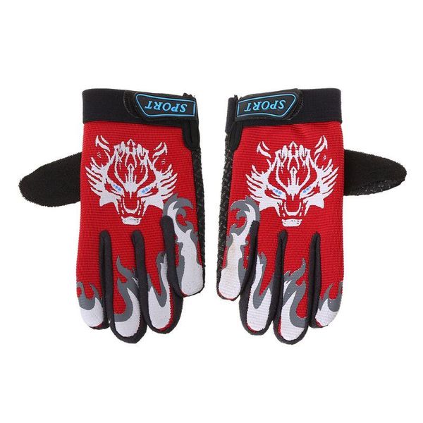 

cycling gloves 11xf kids children full finger bicycle warm winter soft breathable hiking outdoor sports skating non slip mtb, Black