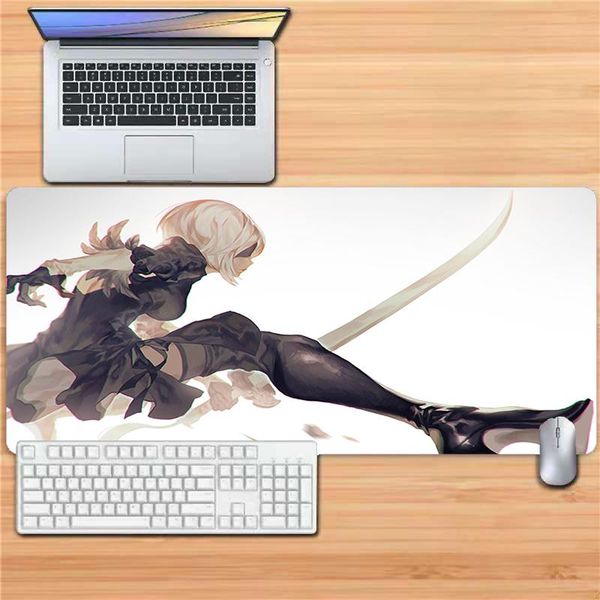 

mouse pads & wrist rests pad nier automata pink natural rubber gaming mousepad pc gamer desk mat to lapkeyboard