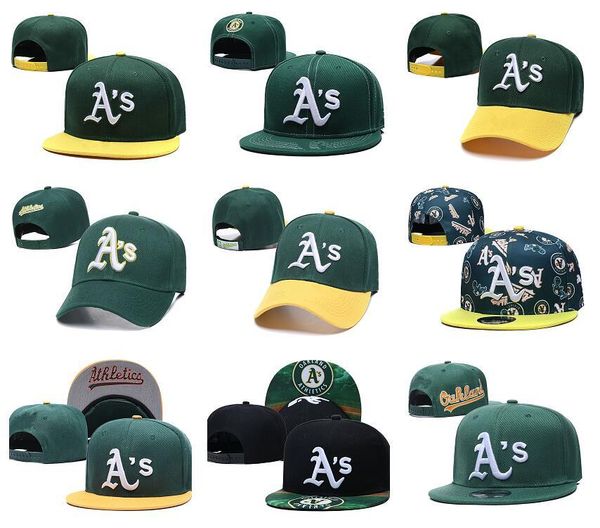 

2021 good quality fashion fan's popular oakland flat snapback  caps men's sport a's all team baseball hats fashion bo, Blue;gray