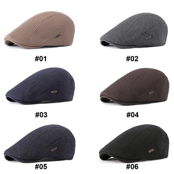 

wholesale autumn and winter fashion beret knit hat outdoor hats, Black;white