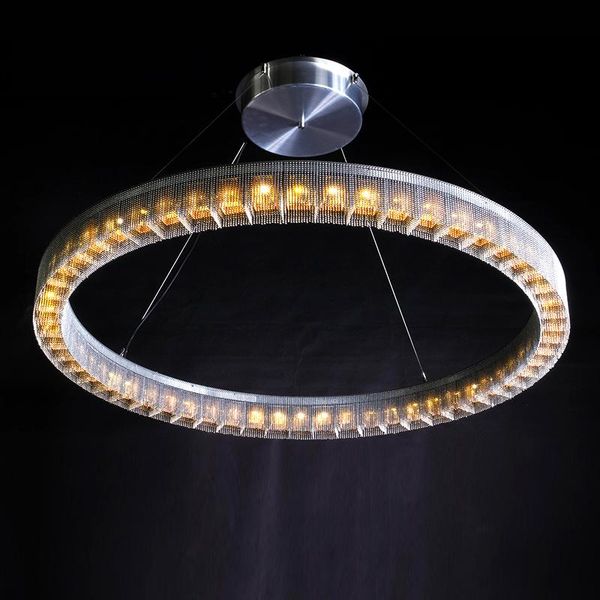 

pendant lamps luxury postmodern tassel living room chandelier creative personality ring light in the bedroom villa