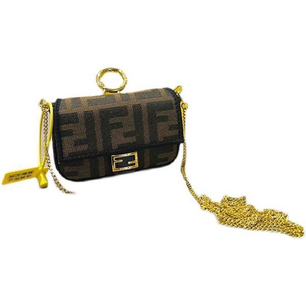 

2021 new net red anna big sister same ff letter old flower mini french stick bag chain strap cross carry zero wallet bags