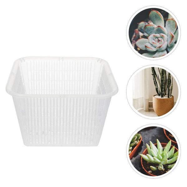 

5pcs orchid planter plastic pots plant pot baskets with holes planters &