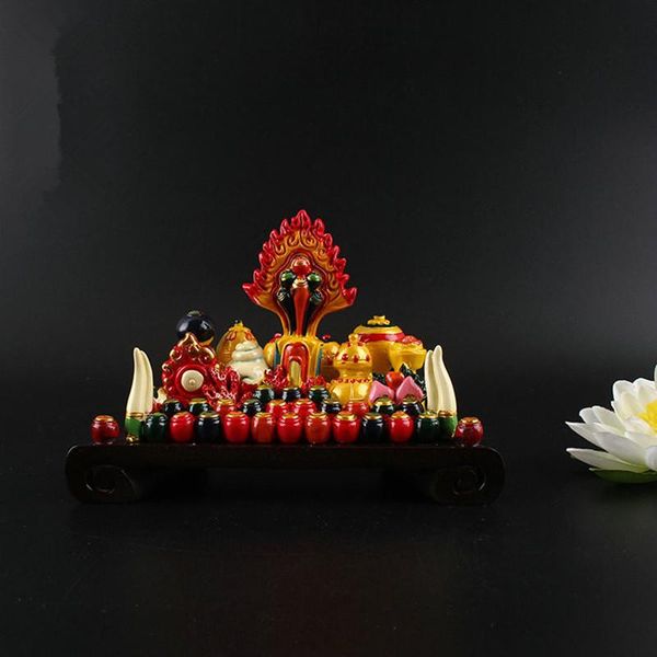 

decorative objects & figurines 11cm tibetan buddhism painted esoteric monibao doma collection five desires for buddha treasures