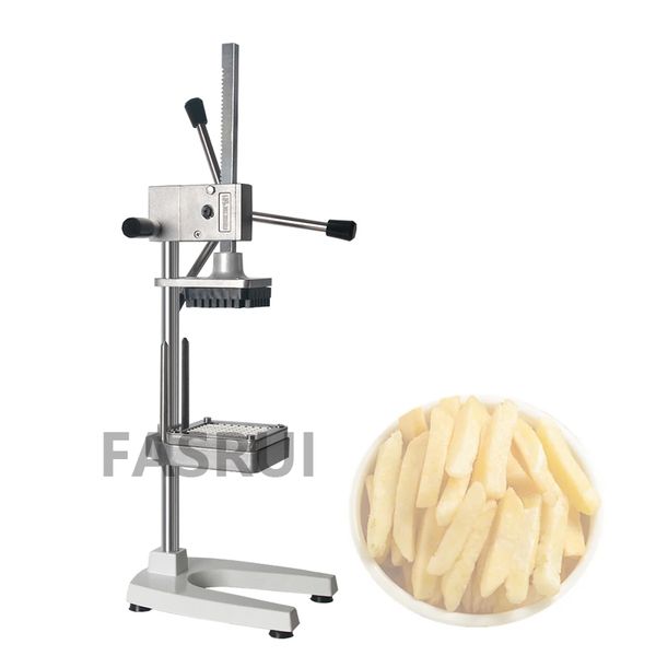 Macchina per patatine fritte a pressione manuale domestica Affettatrice per patatine fritte in acciaio inossidabile Produzione di patatine fritte tagliate a mano