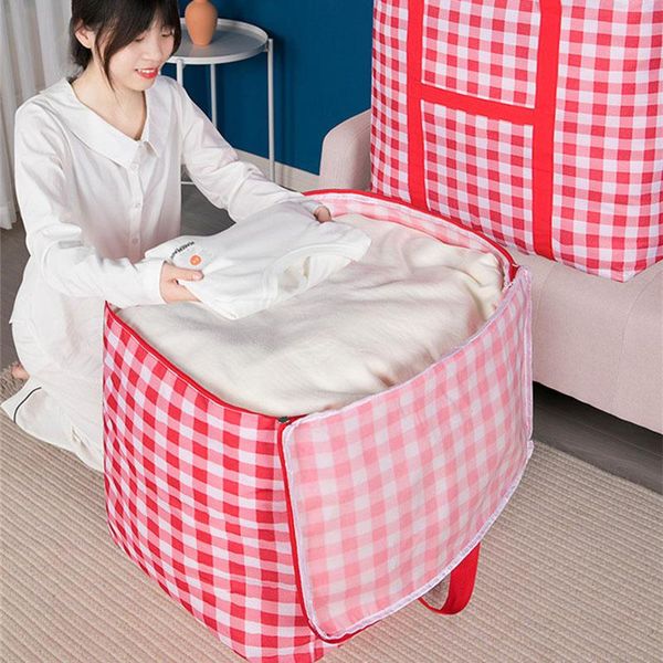 

storage bags waterproof large-capacity foldable travel moving packing case portable clothes quilt blanket home organizer