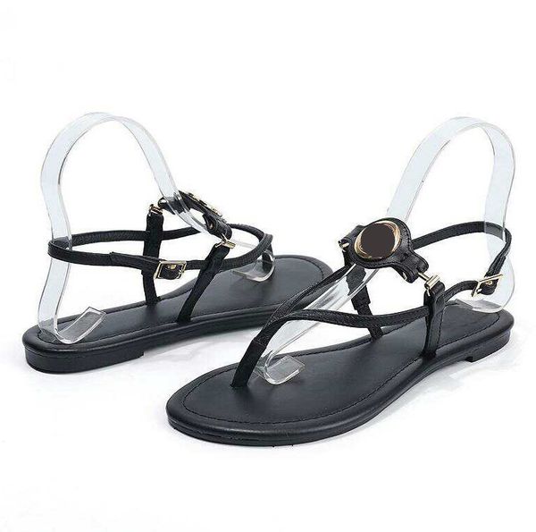 

sandals fashion women's casual summer beach slippers leather shoes female flip flops woman comfortable sandal t21512, Black