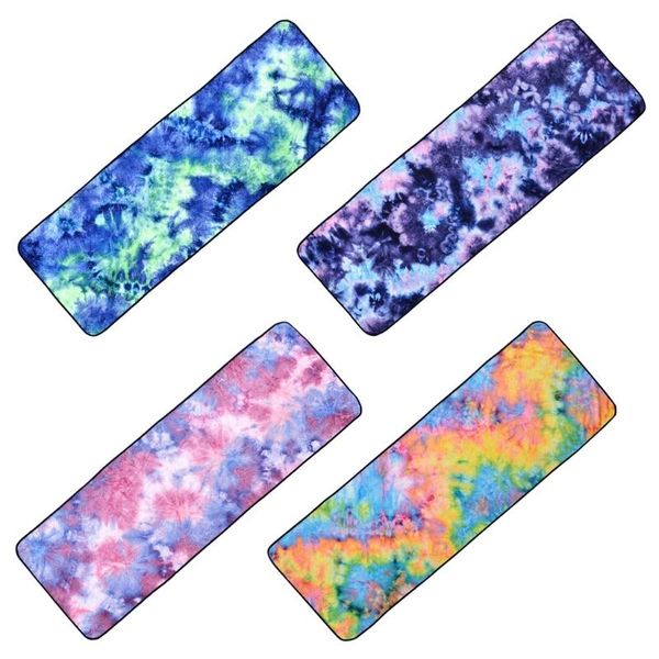 

towel microfiber non-slip yoga mat gradient quick drying pilates blanket bath