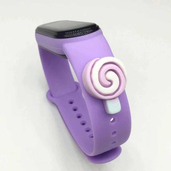 

watch bands for mi band 6 5 4 3 strap silicone cartoon doll xiao bracelet smart sports fitness wrist, Black;brown