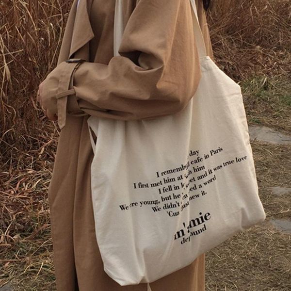 

evening bags women canvas tote handbag female soft cloth shoulder young ladies casual big shopping bag girls reusable folding