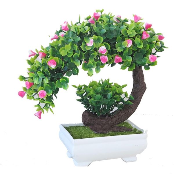 

decorative flowers & wreaths crescent rose artificial plants bonsai small tree fake ornaments for home decoration el garden decor