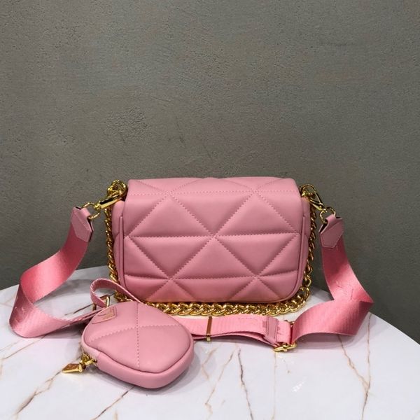 

design handbag family new rhombus inclined cross postman bag three in one medieval series