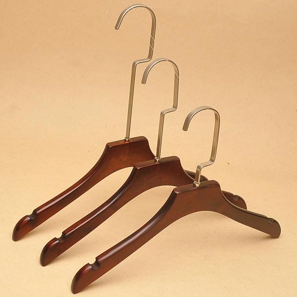 

hangers & racks 10 pcs/lot quality wooden kids' clothes non-slip solid wood toddler baby coat rack hanger for kid's clothing store