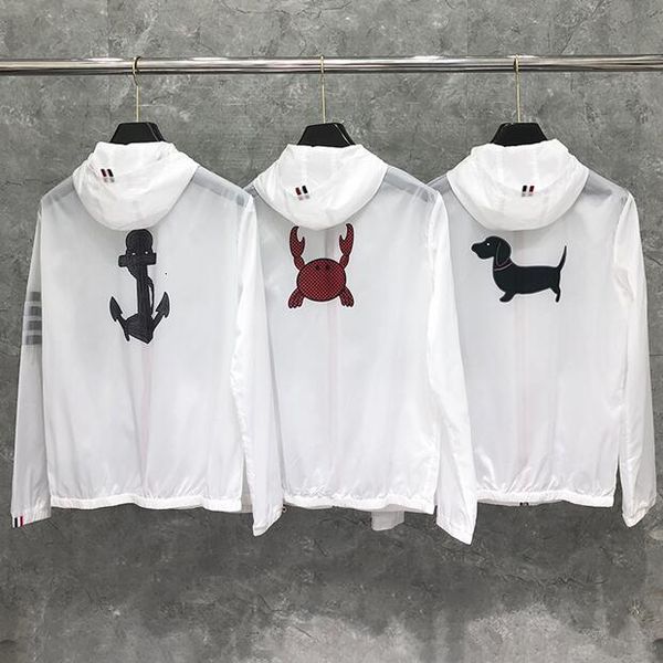 

men's hoodies & sweatshirts in the summer of 2021, men's famous brand jacket with ultraviolet sunscreen, sports coat, hooded, casu, Black