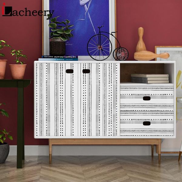 

minimalist line lockers wallpaper geometric decals modern decoration self-adhesive wall stickers tv background contact paper