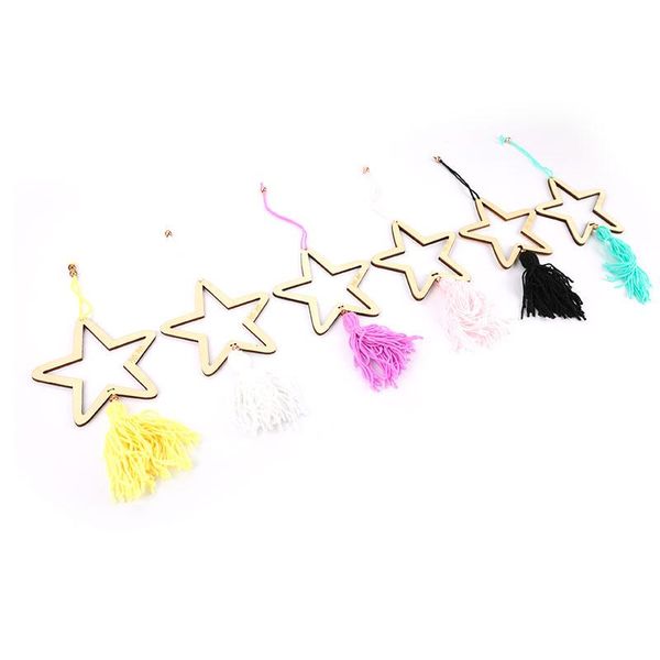 

nordic kids baby room decor wall hangings decoration wooden star ornaments for girls children bedroom pography props decorative objects & fi