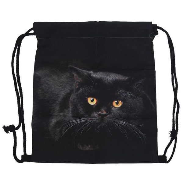 

backpack backpacks 3d printing bags drawstring backpack(black)
