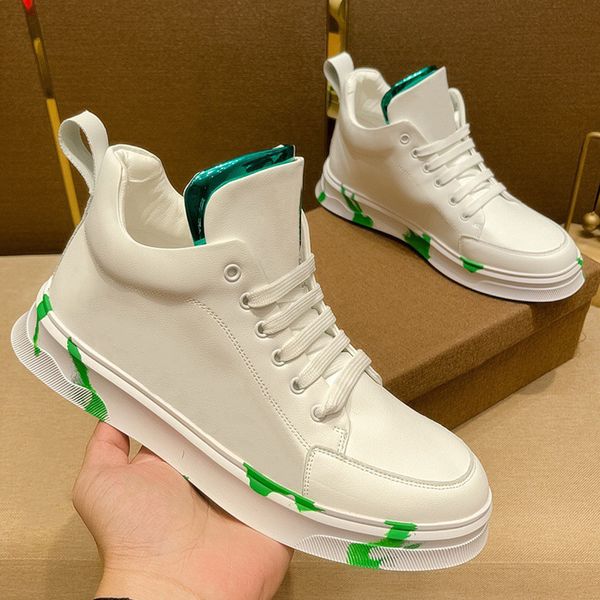 

casual shoes new mens casual sports shoes white green fashion personality trend upper with large letters decoration men driving nonslipo uts, Black