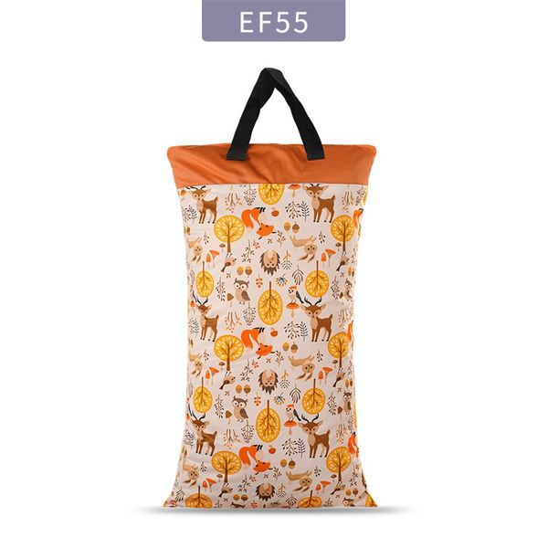 

polyester pul waterproof baby bags for mom baby stroller use 40*70cm big size double packet diaper wet bag 2624 q2