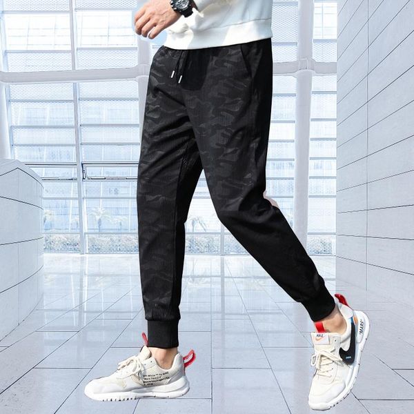 

men's pants 2021 cotton casual black korean knickerbockers japanese street jogger harajuku tracksuit hip-hop p