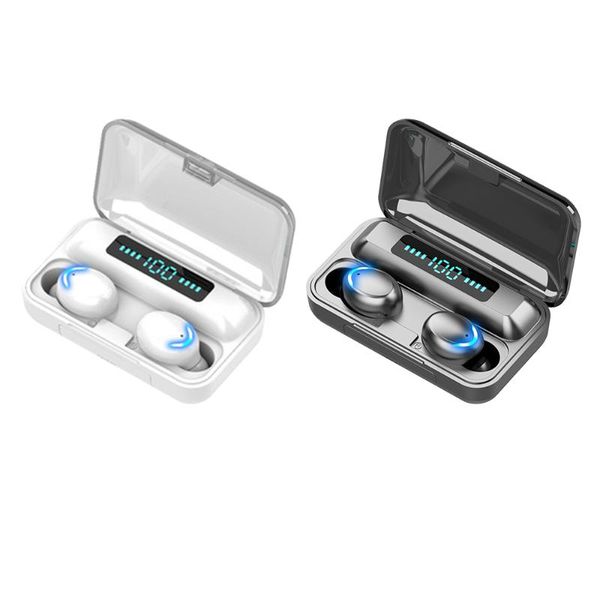 

f9-5c headphones sport stereo 5.0 earphones charging box 9d wireless f9 waterproof earbuds with mic cell phone