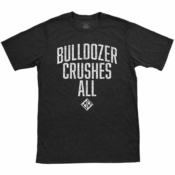 

machine head bulldozer licensed men t-shirt, White;black