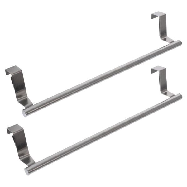 

towel racks 2pcs wall-mounted stainless steel multifunctional