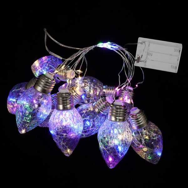 

strings 1 set led string lights bulb shape decorative light holiday decoration