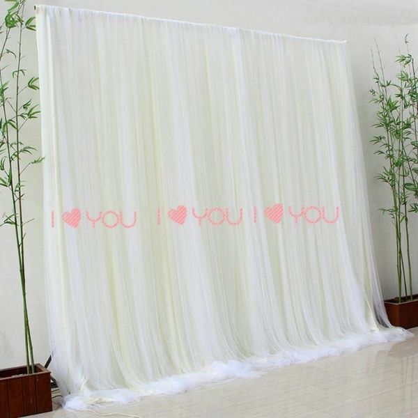 

party decoration ivory tulle chiffon backdrop for bridal wedding ceremony curtains po booth background born baby shower