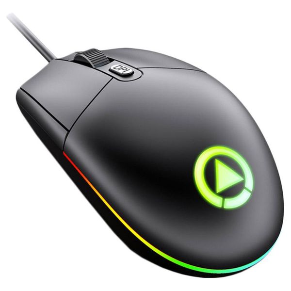 

mice usb breathing light anti-slip wired dpi adjustable gaming